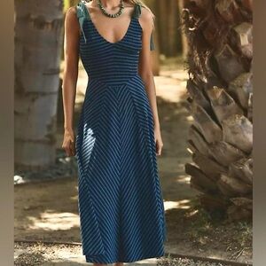 Free People Striped Midi Dress